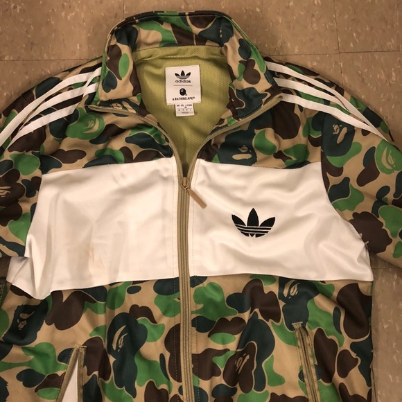 Bape X Adidas Abc Camo Track Jacket Bape X Adidas ABC Firebird